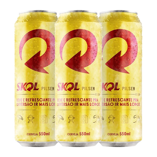 Cerveja Skol Latão 550 Ml