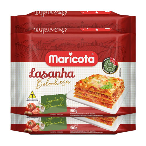 Lasanha Bolonhesa Maricota 500 Gr